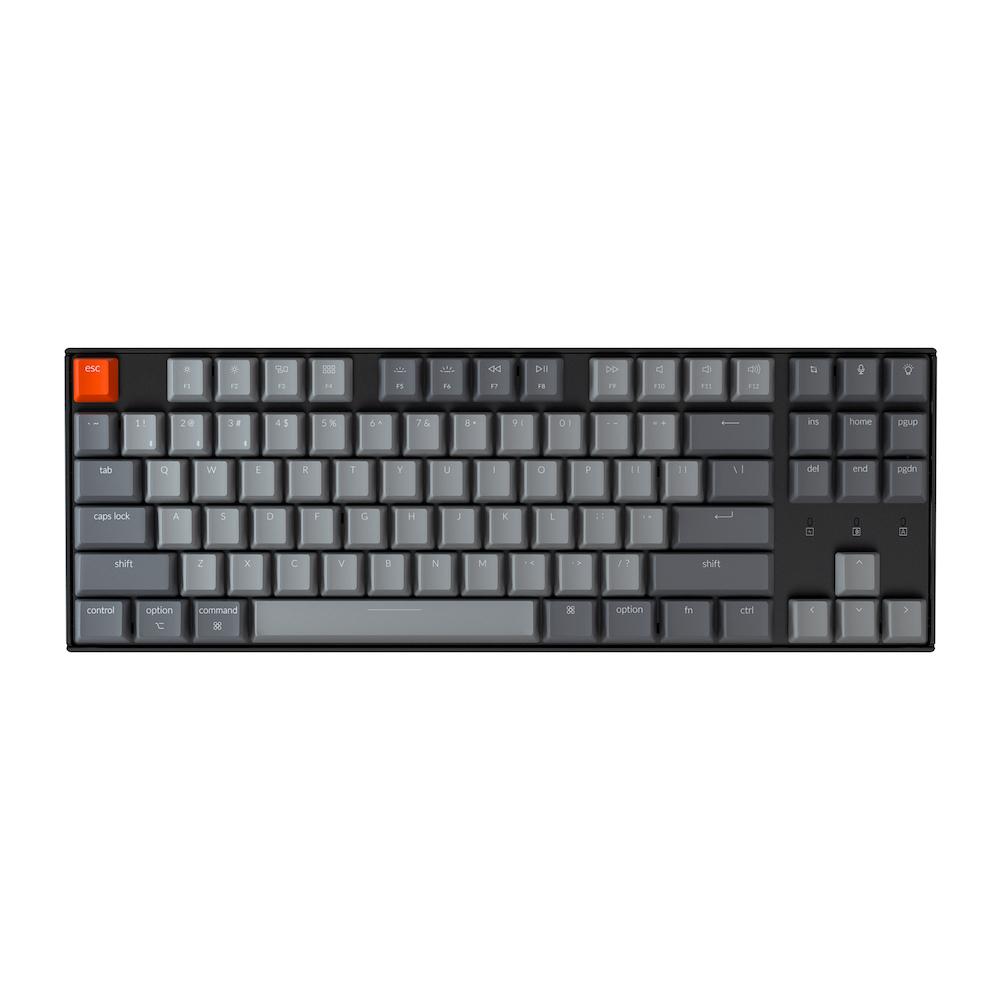 Геймърска Механична клавиатура Keychron K8 Hot-Swappable TKL Gateron Red Switch White LED Gateron Red Switch ABS