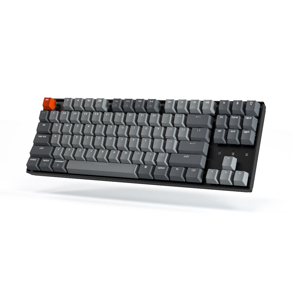 Геймърска Механична клавиатура Keychron K8 Hot-Swappable TKL Gateron Red Switch White LED Gateron Red Switch ABS