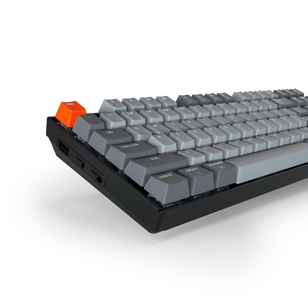 Геймърска Механична клавиатура Keychron K8 Hot-Swappable TKL Gateron Red Switch White LED Gateron Red Switch ABS