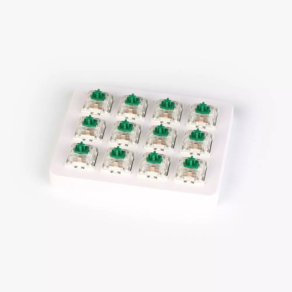 Суичове за механична клавиатура Keychron Gateron Green Switch Set 12 броя