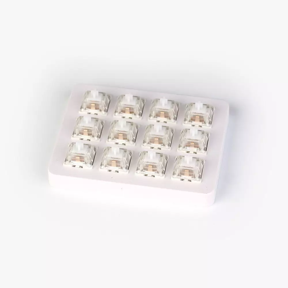 Суичове за механична клавиатура Keychron Gateron White Switch Set 12 броя