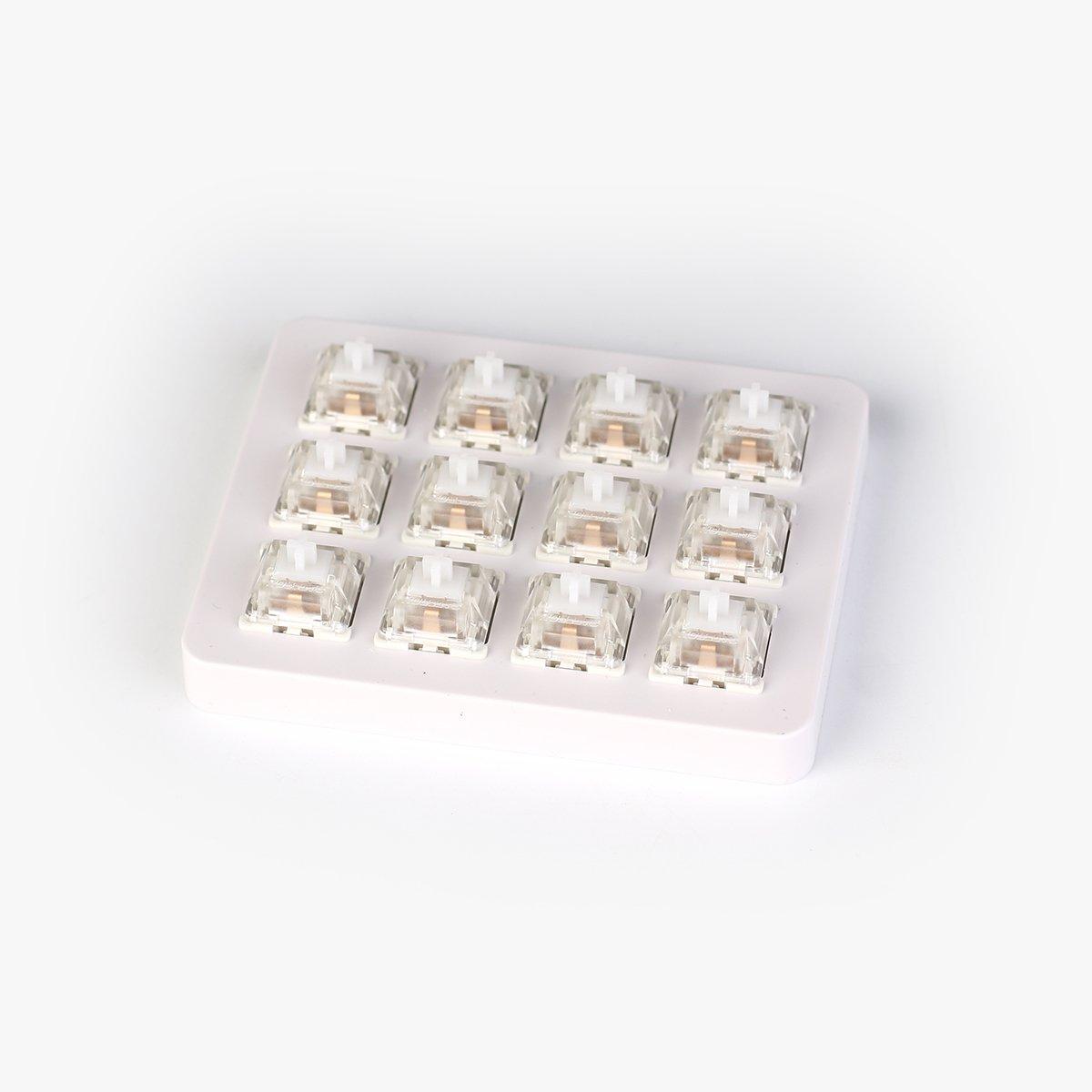 Суичове за механична клавиатура Keychron Gateron White Switch Set 12 броя