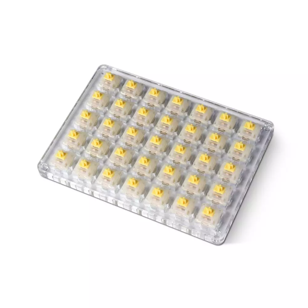 Суичове за механична клавиатура Keychron Gateron Cap Milk-Yellow Switch Set 35 броя