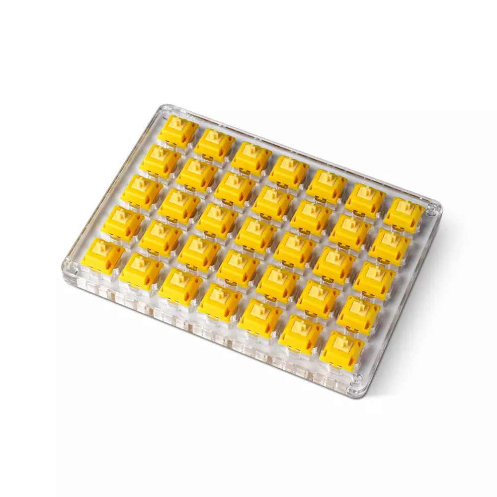Суичове за механична клавиатура Keychron Gateron Cap Golden-Yellow Switch Set 35 броя