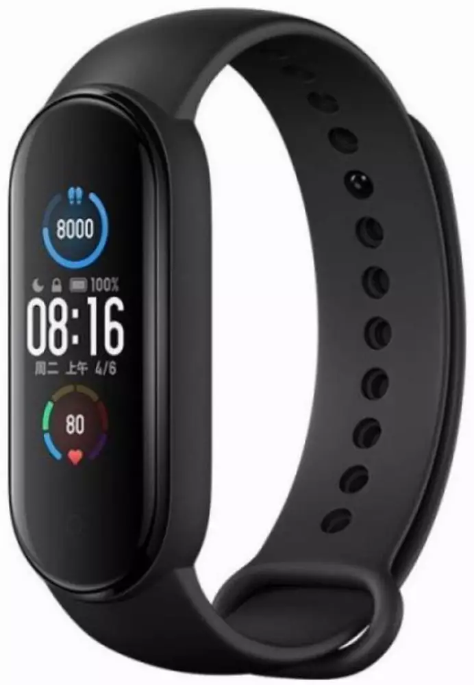 Фитнес гривна Xiaomi Mi Smart Band 6, 1.56", AMOLED дисплей, Черен