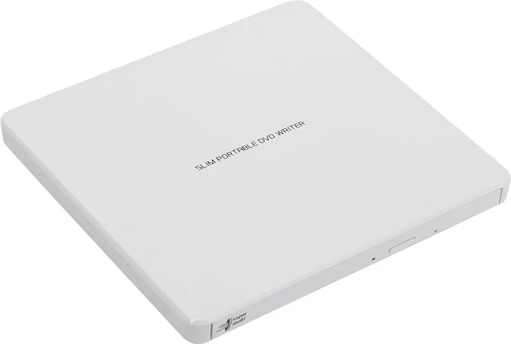 Външно DVD записващо устройство LG GP60NW60, USB 2.0, бяло