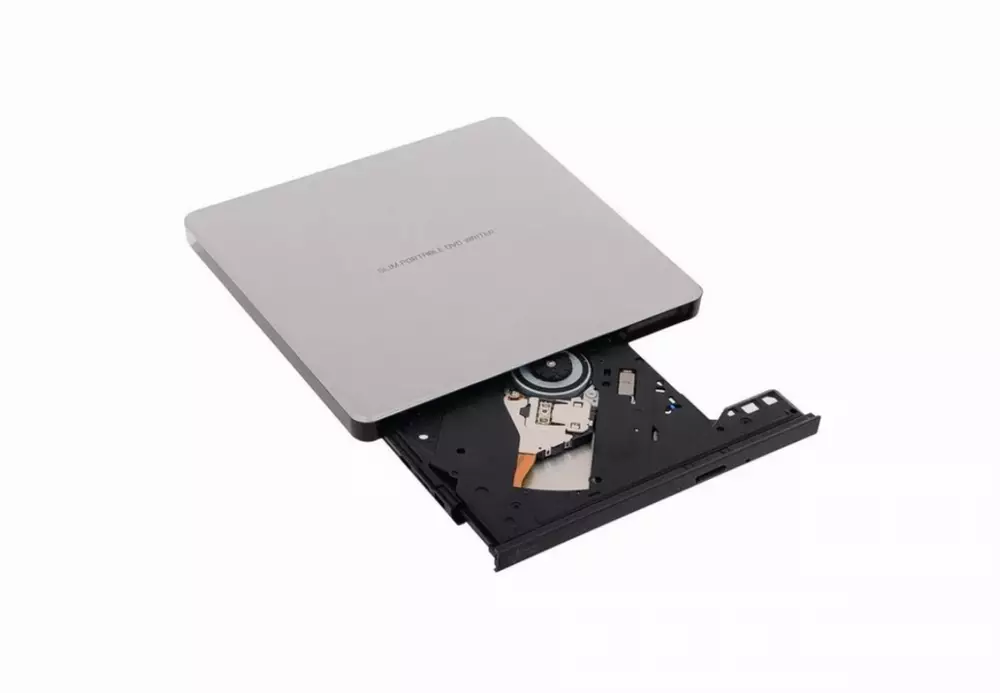 Външно DVD записващо устройство Slim, LG GP60NW60, USB 2.0, сребристо