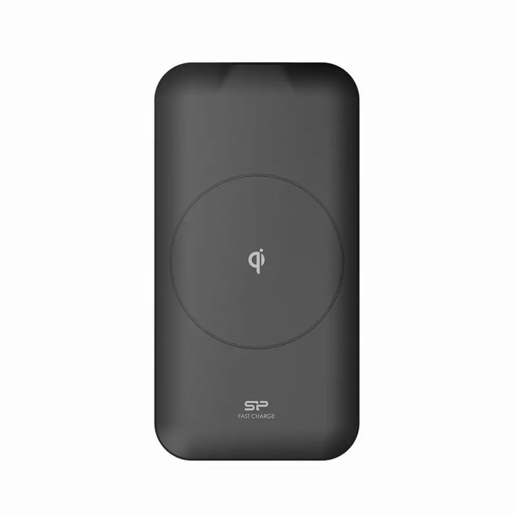 Безжично зарядно устройство Silicon Power QI210, Qi, 7.5/10W, Черно