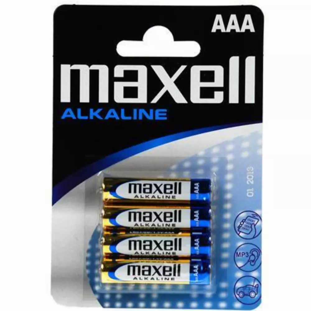 Алкална батерия MAXELL LR-03 /4 бр. в опаковка/ 1,5V