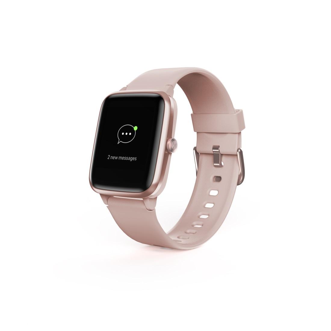 Смарт часовник Hama Fit Watch 5910, 1.3", GPS, Пулс, Пидометър, Калории, Водоустойчив, Розов