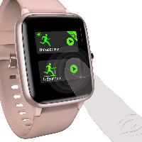 Смарт часовник Hama Fit Watch 5910, 1.3", GPS, Пулс, Пидометър, Калории, Водоустойчив, Розов