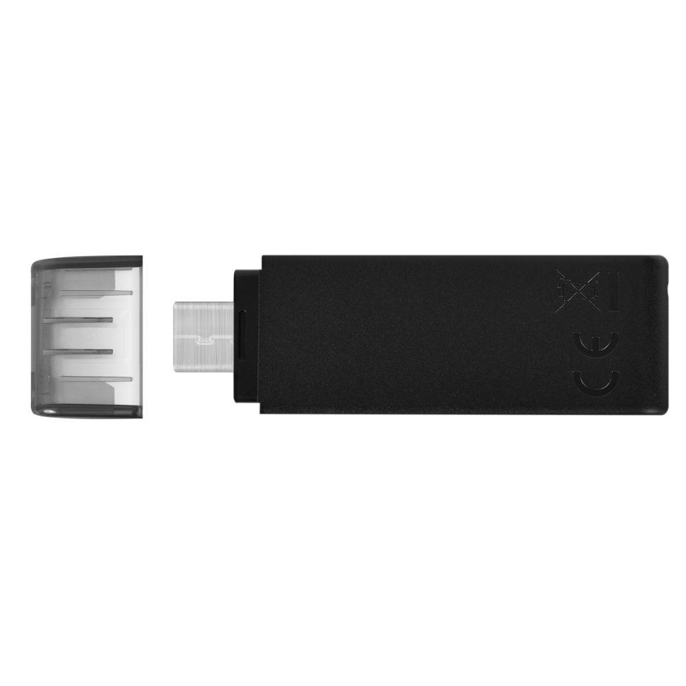 Clé USB Kingston DataTraveler 70 64GB USB Type-C 3.2 Gen 1 Black