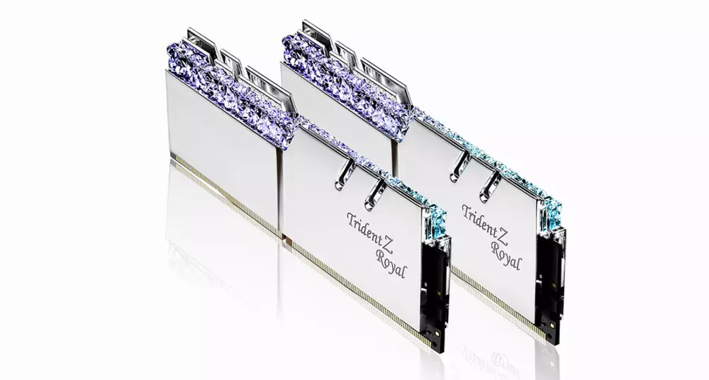 Памет G.SKILL Trident Z Royal Silver 16GB (2x8GB) DDR4 4000MHz CL16 - F4-4000C16D-16GTRSA