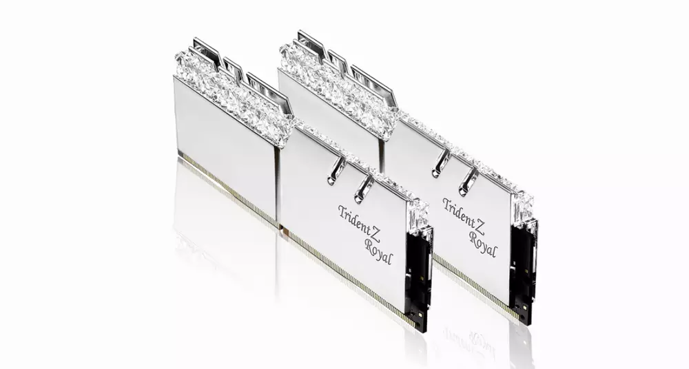 Памет G.SKILL Trident Z Royal Silver 16GB (2x8GB) DDR4 4000MHz CL16 - F4-4000C16D-16GTRSA