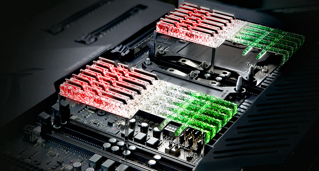 Памет G.SKILL Trident Z Royal Silver 32GB (2x16GB) 4000MHz CL16 - F4-4000C16D-32GTRSA