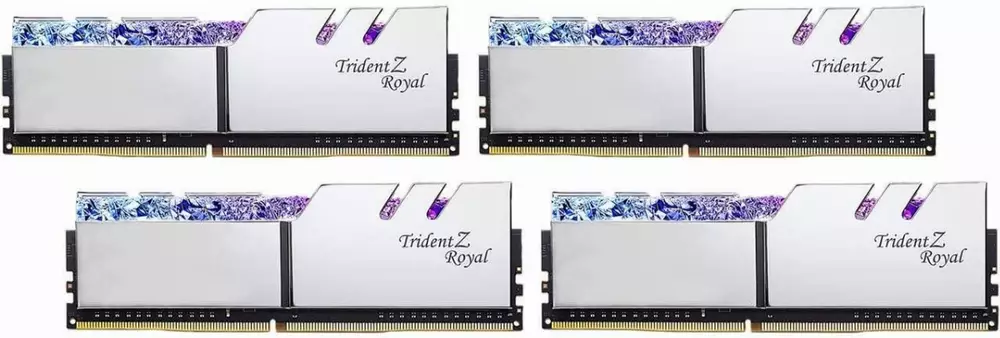 Памет G.SKILL Trident Z Royal Silver 32GB (4x8GB) DDR4 4000MHz CL16 - F4-4000C16Q-32GTRS