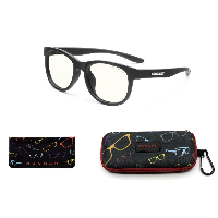 Детски компютърни очила GUNNAR Rush Kids Small, Clear Natural, Черен