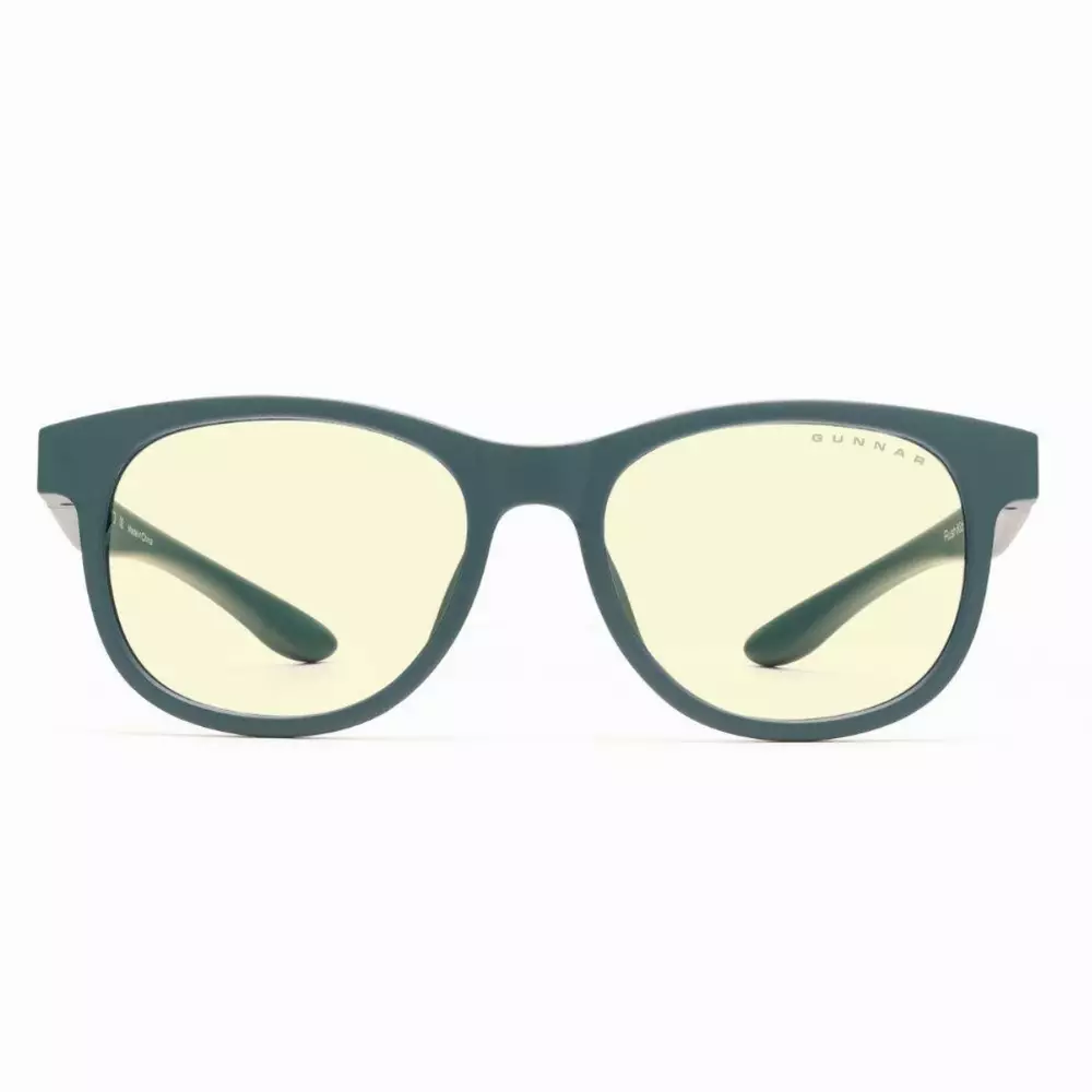 Детски компютърни очила GUNNAR Rush Kids Small, Amber Natural, Зелен
