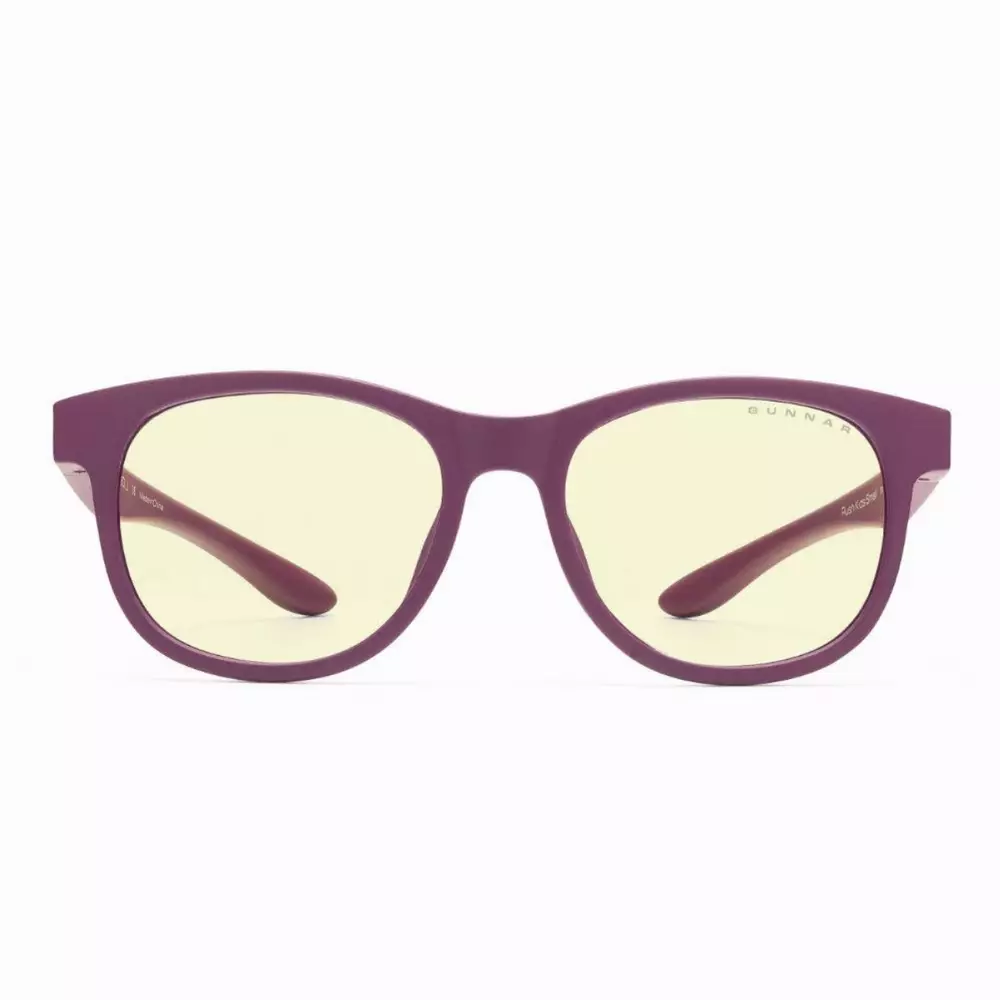 Детски компютърни очила GUNNAR Rush Kids Small, Amber Natural, Лилав