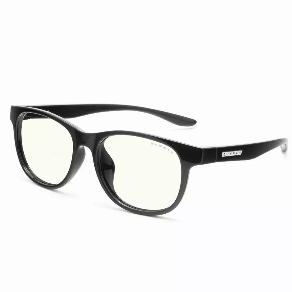 Детски компютърни очила GUNNAR Rush Kids Large, Clear Natural, Черен