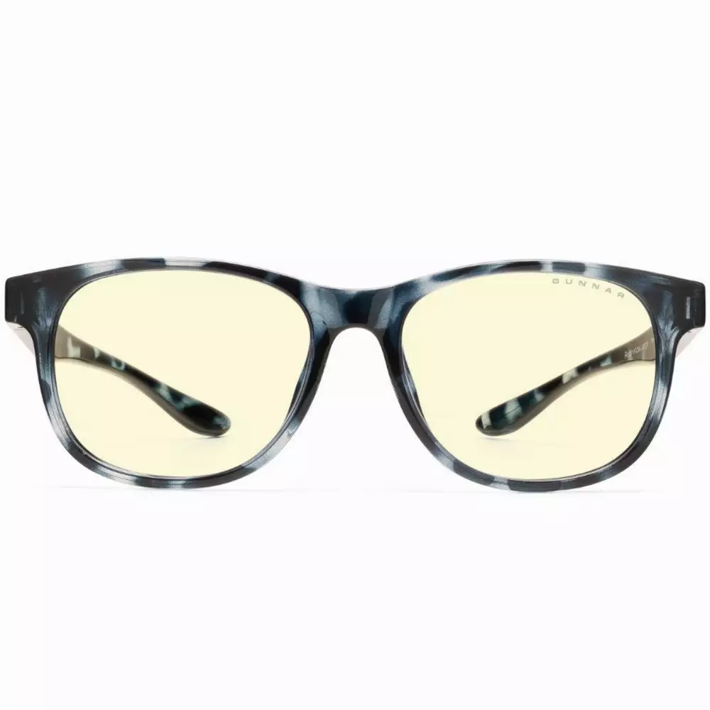 Детски компютърни очила GUNNAR Rush Kids Large, Amber Natural, Син