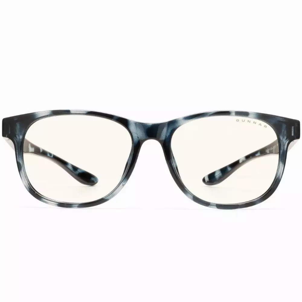 Детски компютърни очила GUNNAR Rush Kids Large, Clear Natural, Син