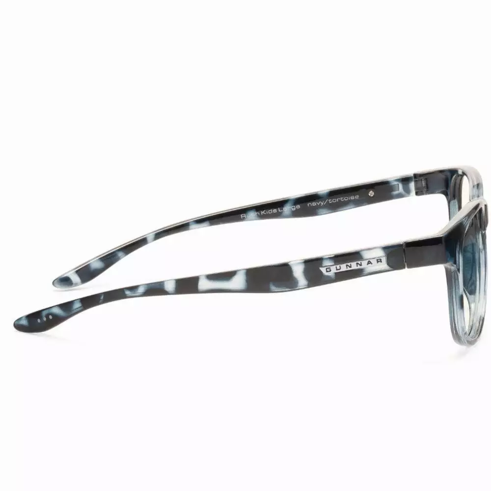 Детски компютърни очила GUNNAR Rush Kids Large, Clear Natural, Син