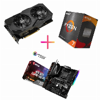 Комбо оферта (MSI MPG X570 GAMING EDGE WIFI + AMD Ryzen 7 5800X + ASUS Dual RTX 2060 EVO OC 6GB)