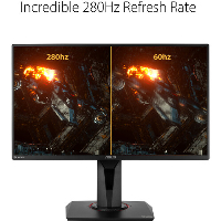 Монитор ASUS TUF GAMING VG258QM 24.5", TN, FHD 1920x1080, 280Hz, 0.5ms, HDR, G-SYNC Compatible