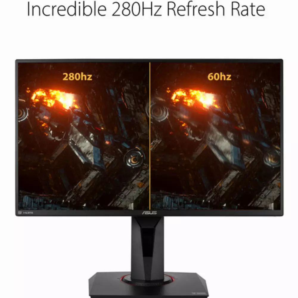 Монитор ASUS TUF GAMING VG258QM 24.5", TN, FHD 1920x1080, 280Hz, 0.5ms, HDR, G-SYNC Compatible