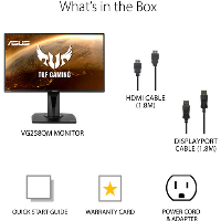 Монитор ASUS TUF GAMING VG258QM 24.5", TN, FHD 1920x1080, 280Hz, 0.5ms, HDR, G-SYNC Compatible