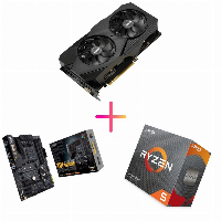 Комбо оферта (ASUS TUF GAMING B450-PLUS II + AMD Ryzen 5 3600 + ASUS Dual RTX 2060 EVO OC 6GB)