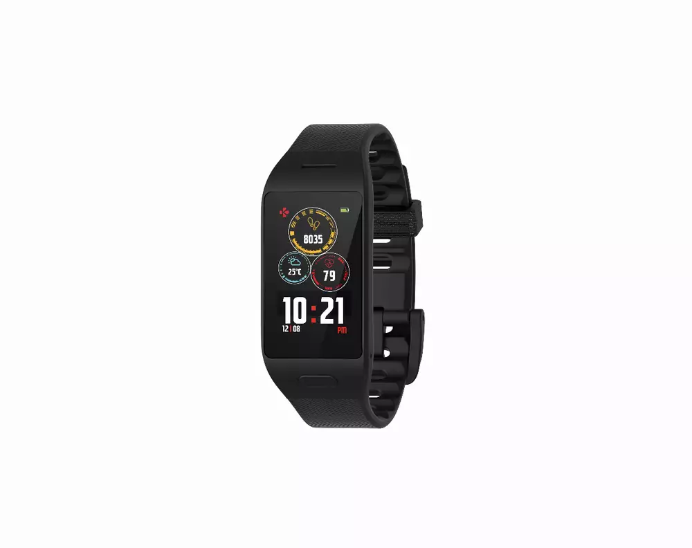 Смарт часовник MyKronoz ZeNeo+, 1.14", Тъч дисплай, Мерене на температура, Черен/Черен