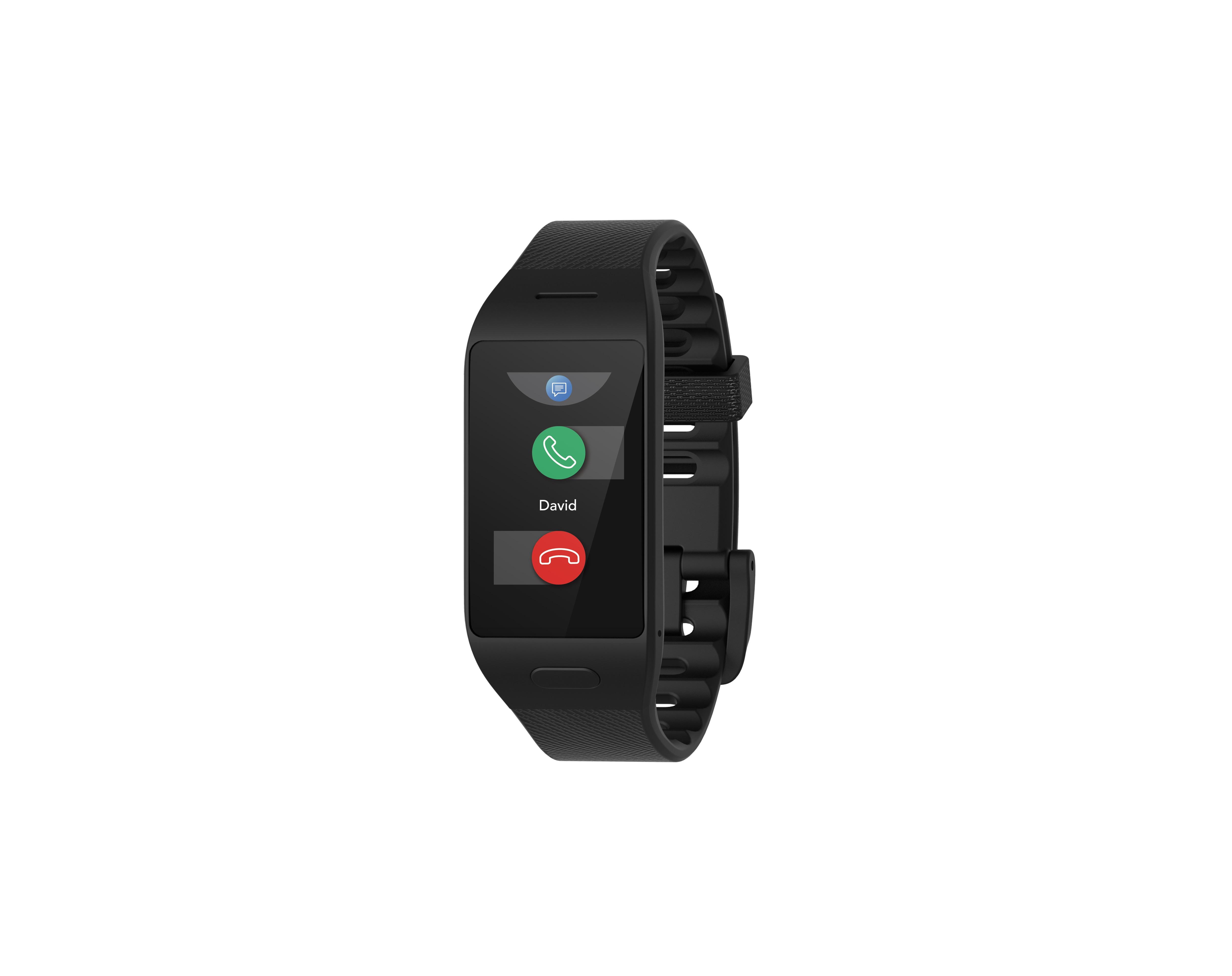 MyKronoz ZeNeo+ Smartwatch, 1.14", Touch Display, Temperature Measurement, Black/Black