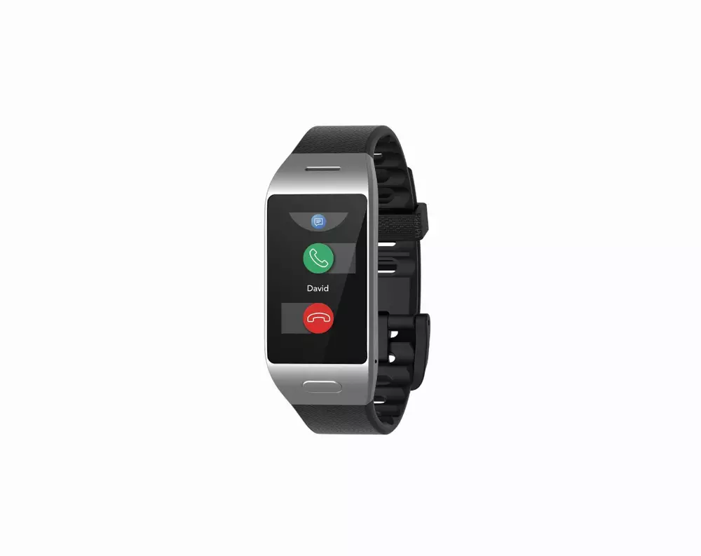 Смарт часовник MyKronoz ZeNeo+, 1.14", Тъч дисплей, Мерене на температура, Сребрист/Черен