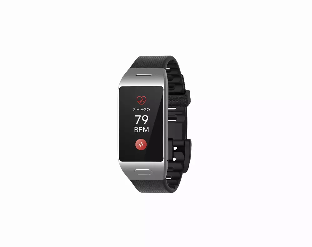 Смарт часовник MyKronoz ZeNeo+, 1.14", Тъч дисплей, Мерене на температура, Сребрист/Черен
