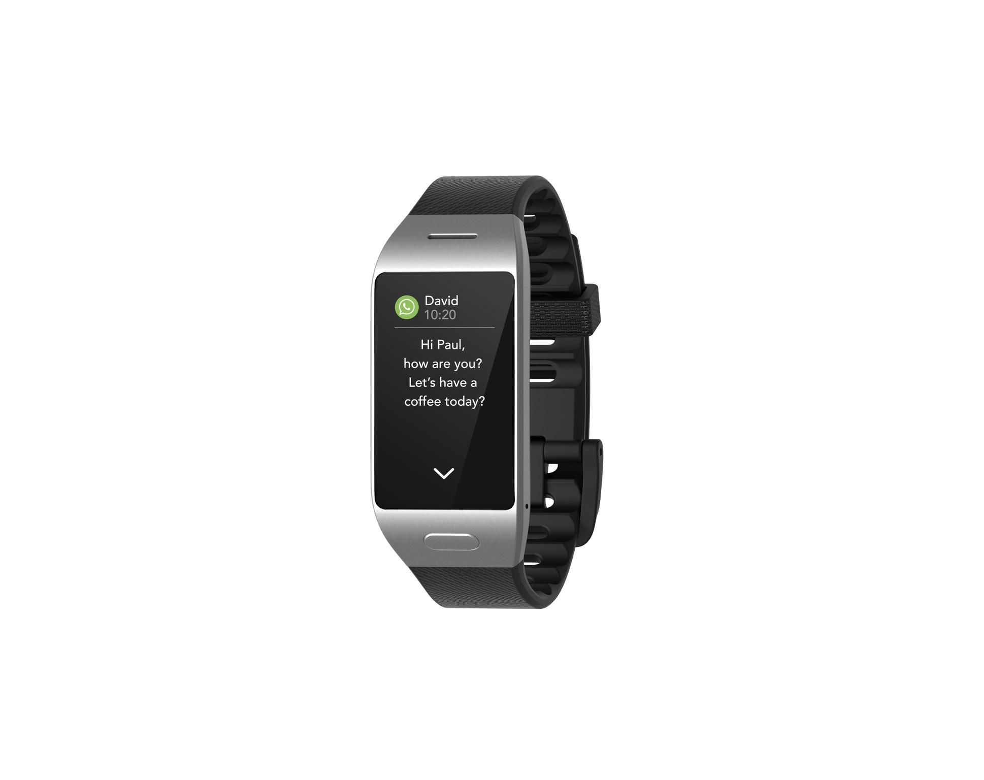 Смарт часовник MyKronoz ZeNeo+, 1.14", Тъч дисплей, Мерене на температура, Сребрист/Черен