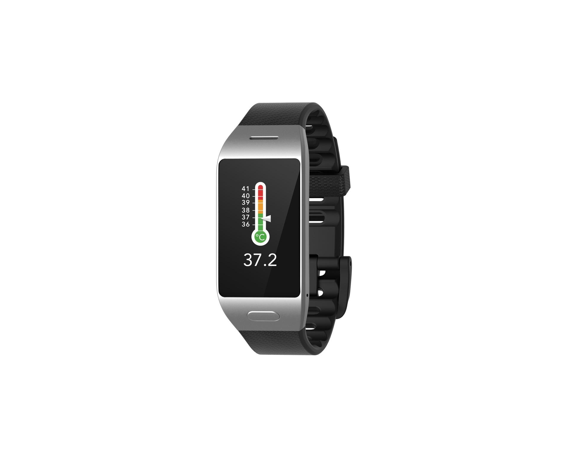 Смарт часовник MyKronoz ZeNeo+, 1.14", Тъч дисплей, Мерене на температура, Сребрист/Черен
