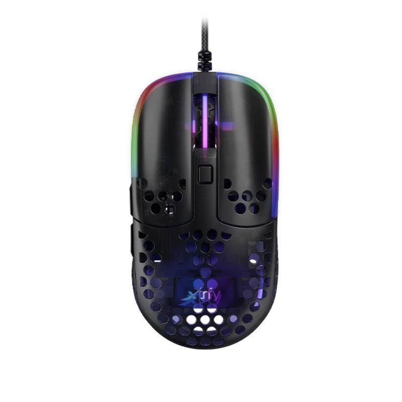Геймърска мишка Xtrfy MZ1 RGB, Black - MZ1-RGB-BLACK-TP
