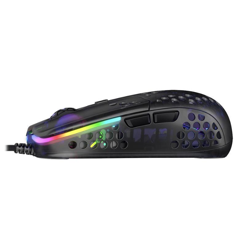 Геймърска мишка Xtrfy MZ1 RGB, Black - MZ1-RGB-BLACK-TP