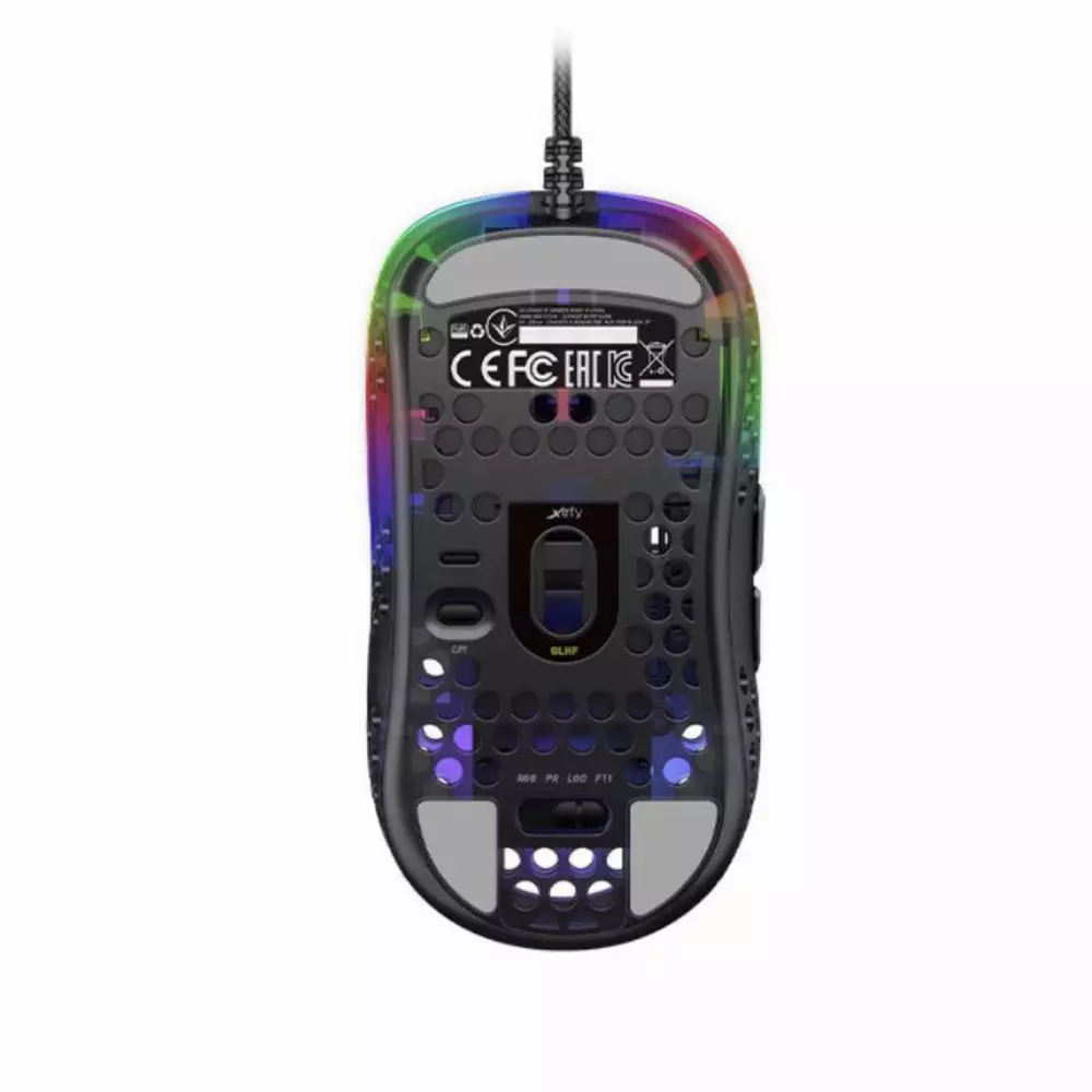 Геймърска мишка Xtrfy MZ1 RGB, Black - MZ1-RGB-BLACK-TP