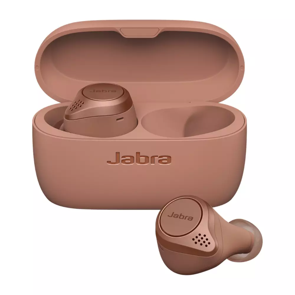 Блутут слушалки Jabra Elite Active 75t, Sienna
