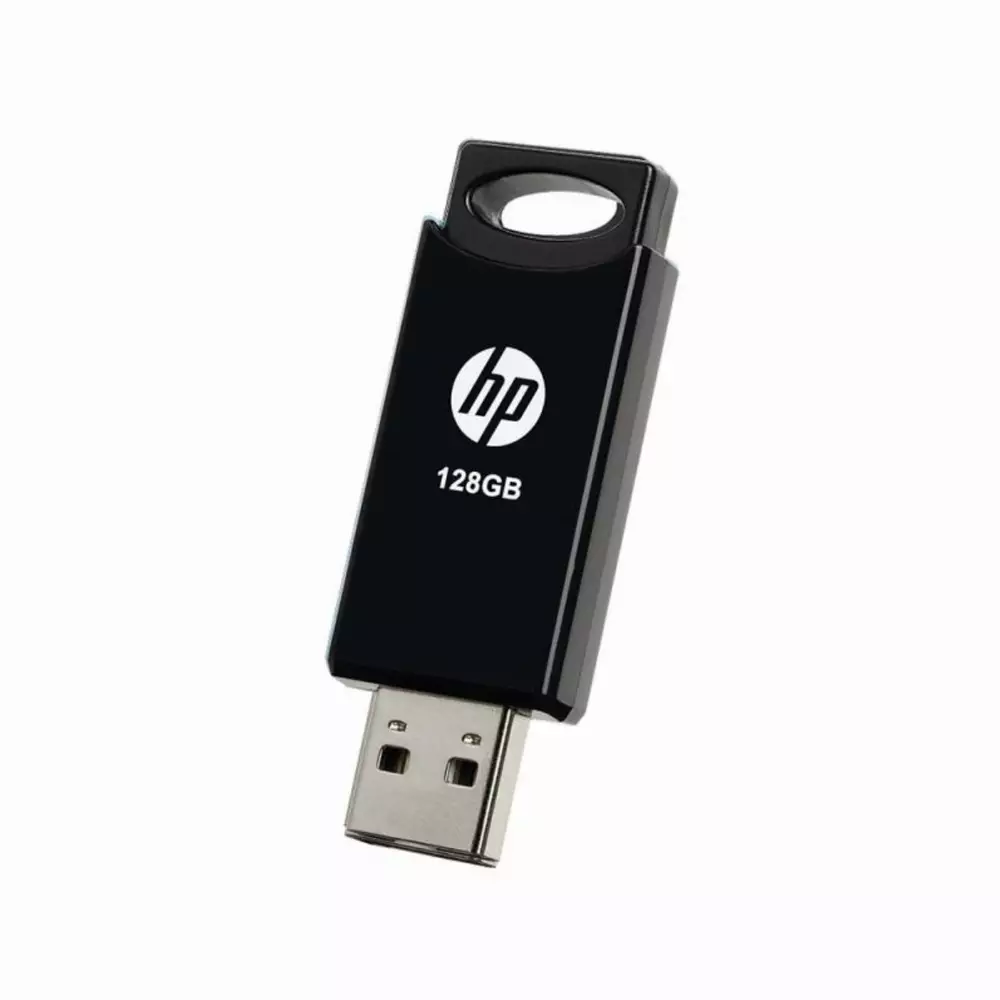 USB памет HP v212w, 128GB, USB 2.0, 14 MB/s, Черен