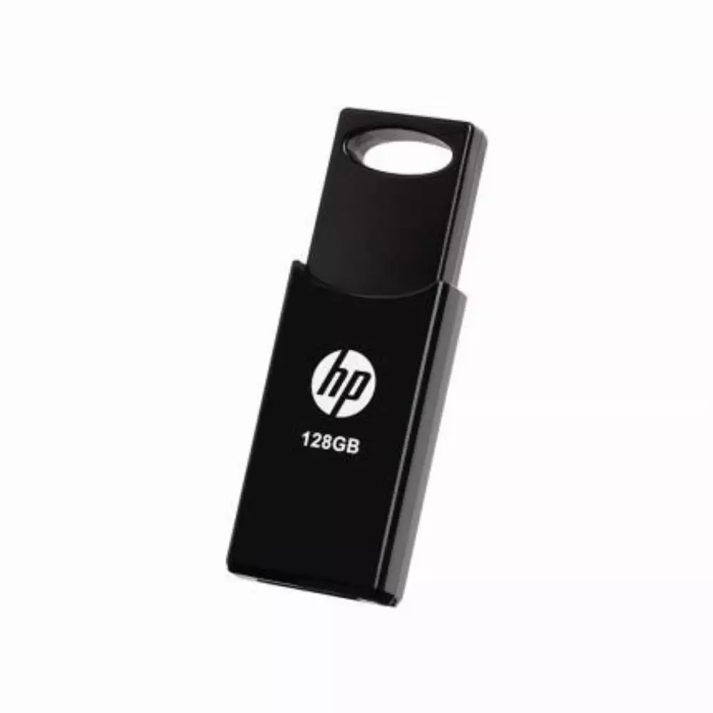 USB памет HP v212w, 128GB, USB 2.0, 14 MB/s, Черен