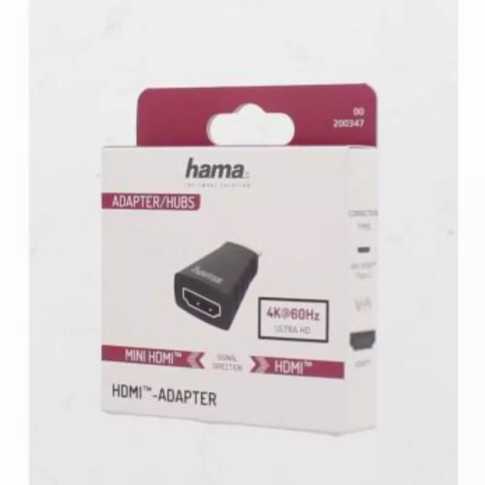 Adaptateur HAMA HDMI femelle- Mini-HDMI™ mâle, Ultra-HD, 4K
