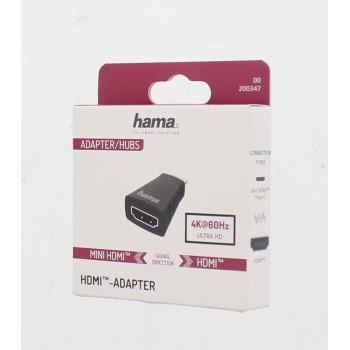 Adaptateur HAMA HDMI femelle- Mini-HDMI™ mâle, Ultra-HD, 4K
