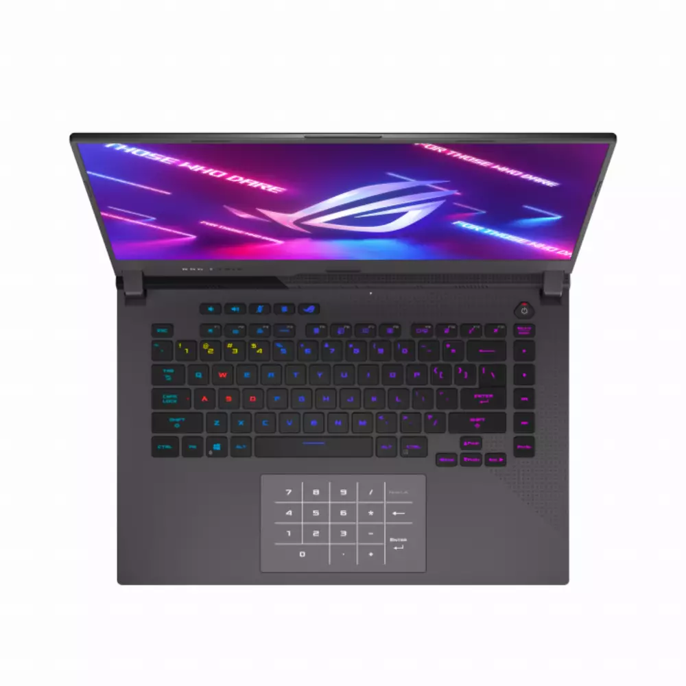 Лаптоп ASUS ROG STRIX G15 G513IH-HN004, AMD Ryzen 7-4800H, 15.6" FHD IPS 144Hz, 8GB DDR4 3200Mhz, NVME 512GB, GeForce GTX 1650 4GB GDDR6, WiFi 6, RGB Kbd