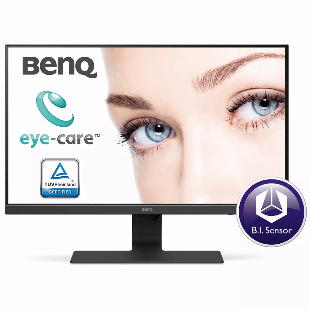 Монитор BenQ GW2480, IPS, 23.8 inch, Wide, Full HD, D-sub, HDMI, DisplayPort, Черен