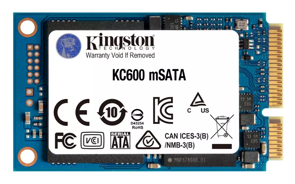 Диск SSD Kingston KC600 512GB mSATA m.2 