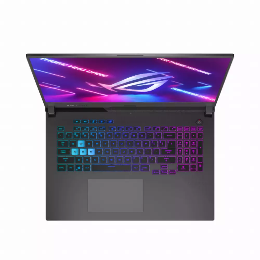 Лаптоп ASUS ROG STRIX G17 G713QM-HX013, AMD Ryzen 7-5800H, 17.3" FHD IPS 144Hz, 16(2x8)GB DDR4 3200Mhz, NVME 512GB, GeForce RTX 3060 6GB GDDR6, WiFi 6, RGB Kbd, Original Black